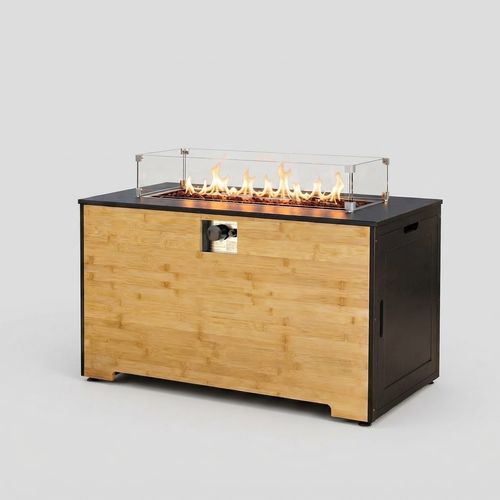 HOTEAGLE 43-Inch Rectangle Propane Fire Pit Table